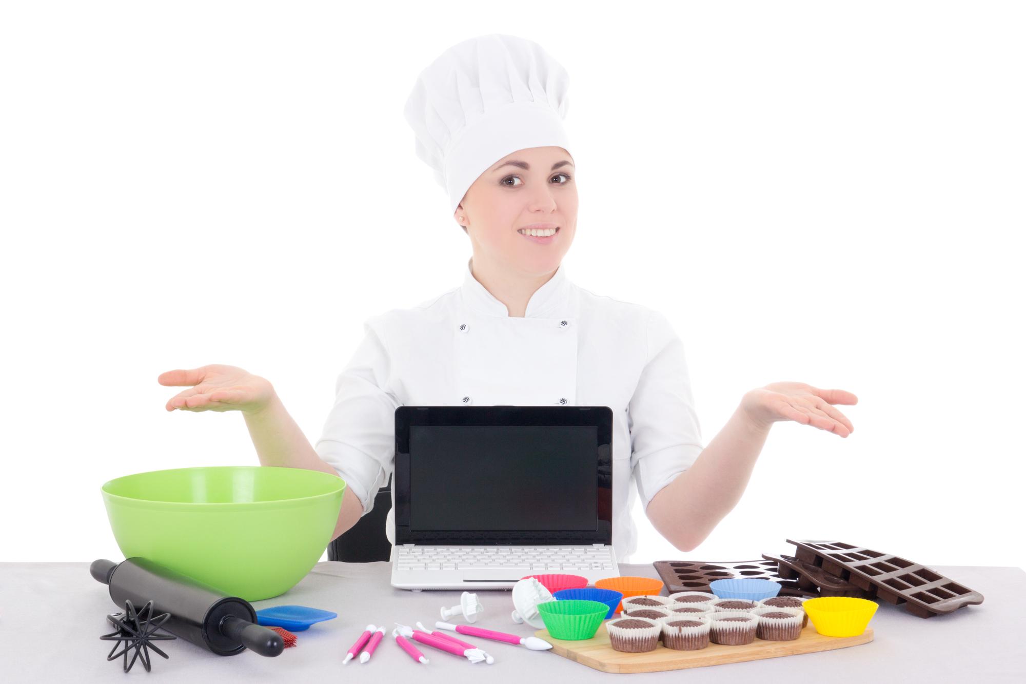 Workshop di cucina in studio luminoso